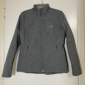 The North Face Women's WINDWALL Softshell Jacket Fleece Lined Gray Size Medium